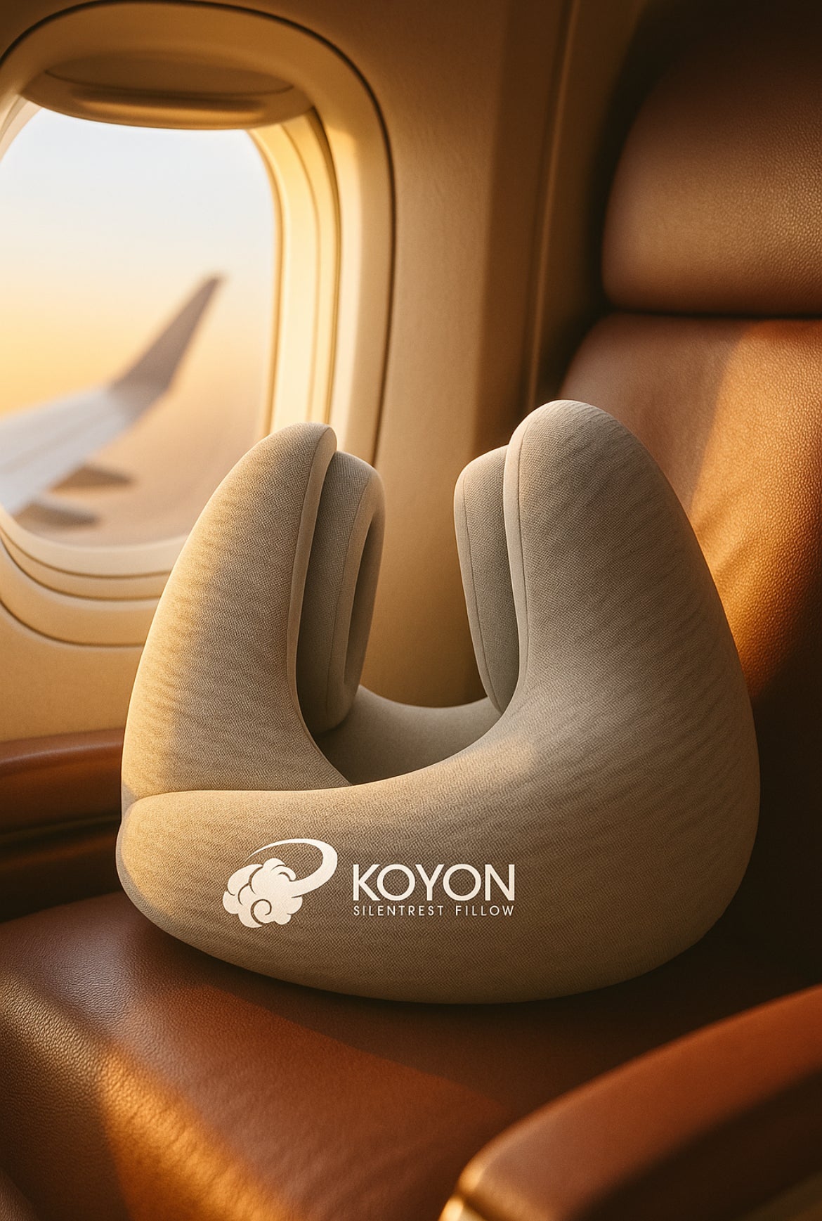 KOYON SilentRest – Oreiller de voyage mémoire de forme
